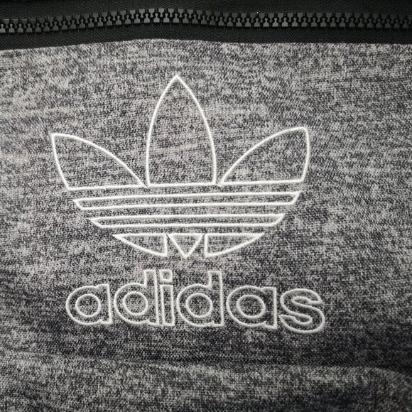 2 / $30.00 - Adidas Unisex Dark Grey Zipper Closure Padded Back Backpack - Picture 3 of 12